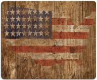 vintage american flag mouse pad: waterproof, non-slip gaming mouse mat for home, office, and travel logo