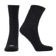 🧦 compression low calf crew socks for plantar fasciitis, achilles tendonitis & arch support - doctor's choice - men & women - 1 pair - black/large logo