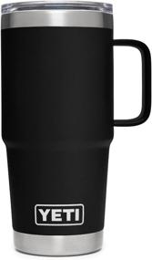 img 2 attached to YETI Rambler 20 oz Travel Mug: Stainless Steel, Vacuum Insulated - Stronghold Lid, Black