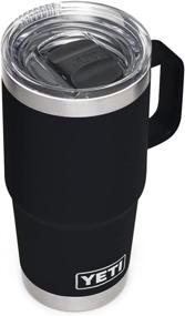 img 4 attached to YETI Rambler 20 oz Travel Mug: Stainless Steel, Vacuum Insulated - Stronghold Lid, Black