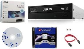 img 3 attached to 🔥 ASUS BW-16D1HT - High-Speed 16X Blu-ray Burner with M-DISC Support, in Sleek Black