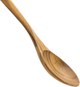 img 1 attached to 🥄 FAAY 13.5" Teak Cooking Spoon: Handcrafted, Healthy, and Moisture-Resistant for Non-Stick Cookware