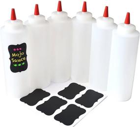 img 2 attached to Versatile 16 oz Plastic Squeeze Condiment Bottles for Easy Dispensing