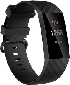 img 4 attached to Adjustable Replacement Sport Bands by Molitececool for Fitbit Charge 4/Fitbit Charge 🔗 3/Charge 3 SE - Compatible with Men and Women - Small and Large Sizes