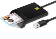 💻 versatile usb smart card reader for dod military access cac, id, sd, micro sd, sim, ic bank cards - windows, mac, linux compatible logo