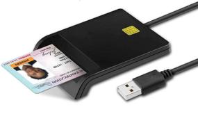 img 4 attached to 💻 Versatile USB Smart Card Reader for DOD Military Access CAC, ID, SD, Micro SD, SIM, IC Bank Cards - Windows, Mac, Linux Compatible