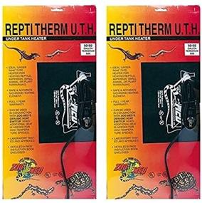 img 3 attached to 🦎 2-Pack ReptiTherm Under Tank Heater by Zoo Med, Suitable for 30-40 Gallon Tanks