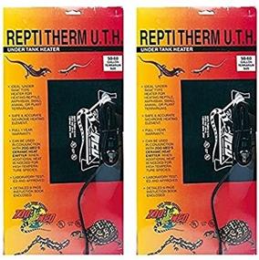 img 1 attached to 🦎 2-Pack ReptiTherm Under Tank Heater by Zoo Med, Suitable for 30-40 Gallon Tanks