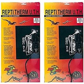 img 4 attached to 🦎 2-Pack ReptiTherm Under Tank Heater by Zoo Med, Suitable for 30-40 Gallon Tanks