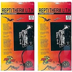 img 2 attached to 🦎 2-Pack ReptiTherm Under Tank Heater by Zoo Med, Suitable for 30-40 Gallon Tanks