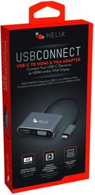 img 2 attached to 💻 Helix USBCONNECT Adapter: Seamless USB-C to HDMI and VGA Connectivity, Standard Size