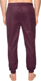 img 1 attached to Comfortable and Stylish Men's Cotton Flannel Jogger Lounge Pants