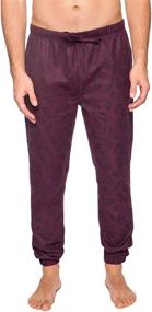 img 2 attached to Comfortable and Stylish Men's Cotton Flannel Jogger Lounge Pants