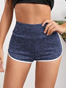 img 3 attached to Womens Workout Shorts Scrunch Leggings Sports & Fitness
