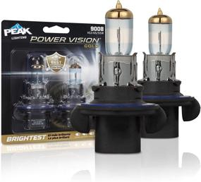img 4 attached to 🔦 Enhance Night-time Visibility with PEAK Power Vision Gold Automotive Performance Headlamp, 9008 H13, 2 Pack