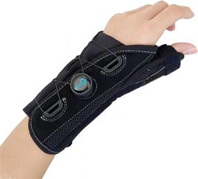 img 4 attached to 👍 Advanced BOA Technology Thumb and Wrist Spica Splint: Effective Pain Relief for Arthritis, Tendonitis, Carpal Tunnel Syndrome (Left - Size S/M)