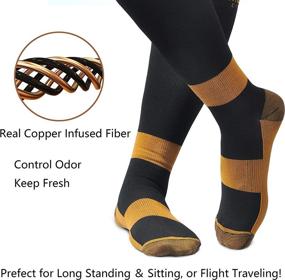 img 2 attached to MELERIO Compression Comfortable Circulation Anti Fatigue（Copper