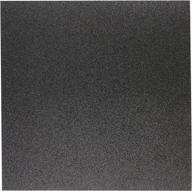 12x12 black american crafts glitter cardstock - pack of 15 sheets logo