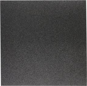 img 1 attached to 12x12 Black American Crafts Glitter Cardstock - Pack of 15 Sheets