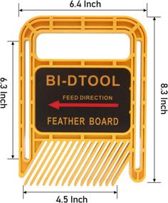 img 3 attached to BI-DTOOL Featherboards for Woodworking Safety - Adjustable Feather-Loc for Table Saws, Band Saws, Router Tables, Fences - Extended 6.3 Inch Table Saw Featherboard Pack of 2