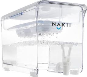 img 1 attached to 🚰 Nakii Water Filter Dispenser: Cleaner and Healthier Drinking Water with 2 Filters - NSF-Certified, BPA-Free, 18-Cup Capacity with 300 Gallons Long-Lasting Filters for Faster Filtration