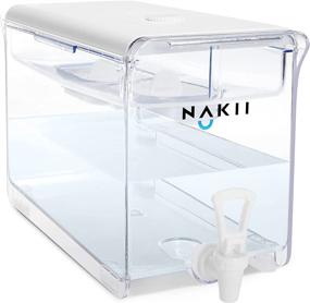 img 4 attached to 🚰 Nakii Water Filter Dispenser: Cleaner and Healthier Drinking Water with 2 Filters - NSF-Certified, BPA-Free, 18-Cup Capacity with 300 Gallons Long-Lasting Filters for Faster Filtration