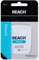 🦷 reach unflavored waxed dental floss, 55 yds (pack of 6): optimal oral hygiene solution logo