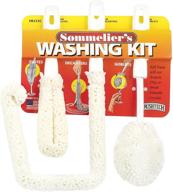 sommelier's wine brush washing kit set - brushtech (set of 3) - white логотип