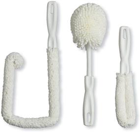 img 1 attached to Sommelier's Wine Brush Washing Kit Set - Brushtech (Set of 3) - White