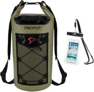 🎒 piscifun waterproof dry bag backpack with phone case - perfect for water sports and outdoor activities - gifts for men and women - available in 5l, 10l, 20l, 30l, 40l sizes logo