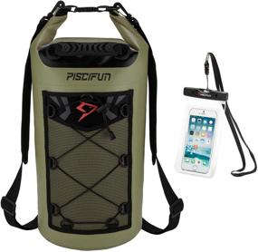 img 3 attached to 🎒 Piscifun Waterproof Dry Bag Backpack with Phone Case - Perfect for Water Sports and Outdoor Activities - Gifts for Men and Women - Available in 5L, 10L, 20L, 30L, 40L Sizes