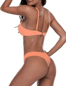 img 1 attached to 👙 Stylish Brazilian Women's Bikini Swimsuit with Padded Support: Perfect for Swimsuits & Cover Ups