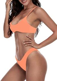 img 2 attached to 👙 Stylish Brazilian Women's Bikini Swimsuit with Padded Support: Perfect for Swimsuits & Cover Ups