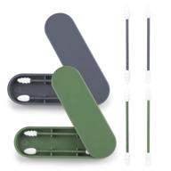 👂 portable silicone swab: double-tipped cotton swabs for clean and travel-friendly ear cleaning and makeup application logo