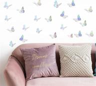 img 1 attached to 🦋 Gold 3D Butterfly Wall Stickers - Set of 48, 4 Styles, 3 Sizes - Removable Metallic Room Decals for Kids Bedroom, Nursery, Classroom, Party, Wedding Decor - DIY Gift review by Lori Aguirre
