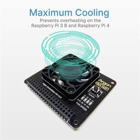 img 3 attached to 🌀 Эффективное решение для охлаждения: вентиляторная плата Argon Fan HAT для Raspberry Pi 4 Model B и Raspberry Pi 3 Model B – вентилятор 40 мм с кнопкой питания и программным управлением.