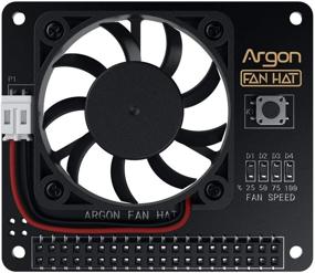 img 4 attached to 🌀 Эффективное решение для охлаждения: вентиляторная плата Argon Fan HAT для Raspberry Pi 4 Model B и Raspberry Pi 3 Model B – вентилятор 40 мм с кнопкой питания и программным управлением.