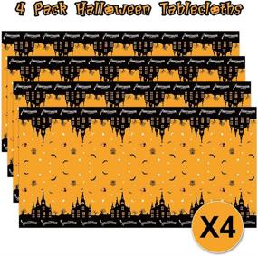 img 3 attached to Halloween Decorations Tablecloth Disposable Tablecloths