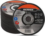 benox 50-piece pack of 4.5 inch cut-off wheels, 4.5 x 0.045 (3/64) x 7/8 inch metal cutting disc bx-121006 (50) logo