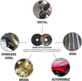 img 2 attached to BENOX 50-Piece Pack of 4.5 Inch Cut-Off Wheels, 4.5 x 0.045 (3/64) x 7/8 Inch Metal Cutting Disc BX-121006 (50)