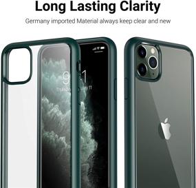 img 1 attached to CASEKOO Crystal Clear iPhone 11 Pro Max Case: Not Yellowing, Military Grade Drop Tested, Slim Thin Cover (6.5 inch) 2019, Midnight Green