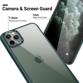 img 2 attached to CASEKOO Crystal Clear iPhone 11 Pro Max Case: Not Yellowing, Military Grade Drop Tested, Slim Thin Cover (6.5 inch) 2019, Midnight Green