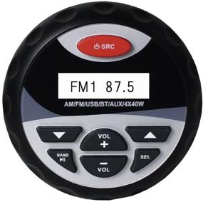 img 4 attached to 🛥 Herdio Marine Stereo - Weatherproof Boat Gauge Audio In-Dash, Bluetooth, Digital Media Receiver MP3/USB/AM/FM (CD Player Excluded)