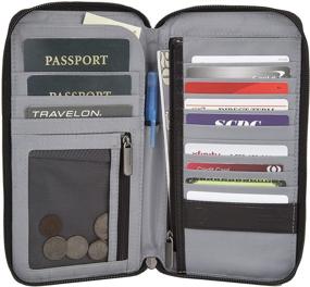 img 3 attached to 🔒 Secure Your Travel Essentials with Travelon Safe Executive Organizer Black Travel Accessories