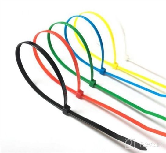 img 1 attached to 🔗 400 Pack Cable Zip Ties: Self-Locking Nylon Ties for Wire Management - Assorted Sizes 4+6+8+12-Inch - Multi-Purpose Zip Wire Tie for Home, Garden, Office, Garage, and Workshop (Black) review by Karla Richter