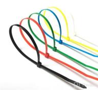 img 1 attached to 🔗 400 Pack Cable Zip Ties: Self-Locking Nylon Ties for Wire Management - Assorted Sizes 4+6+8+12-Inch - Multi-Purpose Zip Wire Tie for Home, Garden, Office, Garage, and Workshop (Black) review by Karla Richter