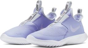img 1 attached to Nike Kids Flex Runner Shoes (Big Kid) in Light Thistle, White & Photon Dust