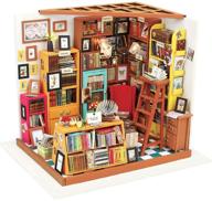 robotime 📚 miniature birthday dollhouse library логотип