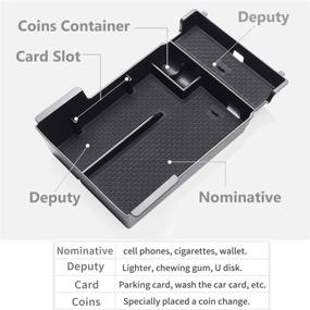 img 1 attached to TTCR-II Органайзер для центральной консоли Mazda MAZDA3 2019-2021г., Ящик для хранения в перчаточном ящике подлокотника для Mazda 3 2019-2021г. с улучшенным SEO