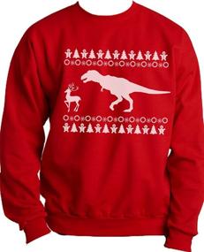 img 1 attached to Custom Kingdom Dinosaur Christmas Sweatshirt